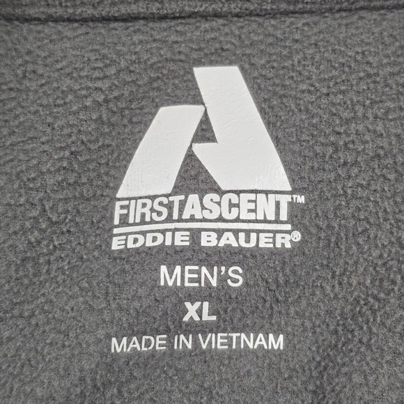 Eddie Bauer Sweater Mens XL Gray First Ascent Fleece Long Sleeve Pullover Hiking - Picture 5 of 10